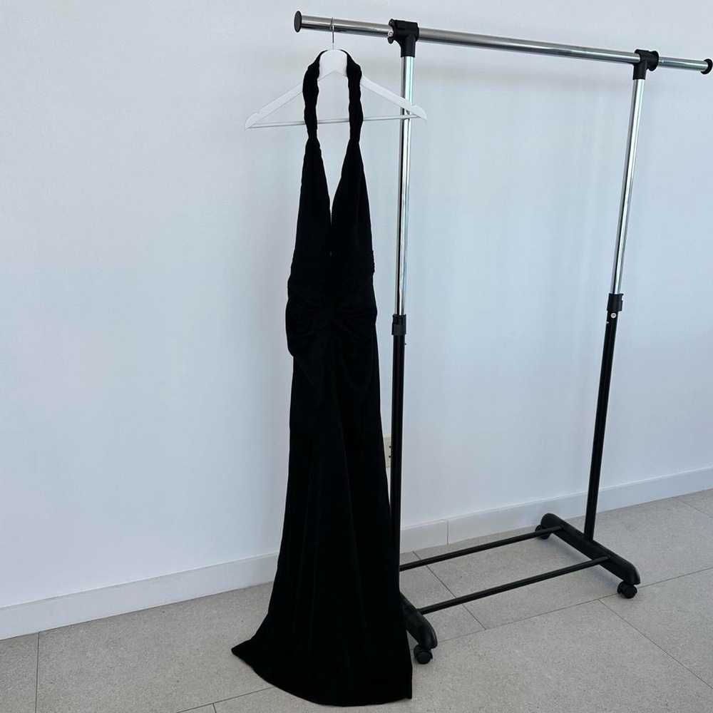 Meshki Black Halter Maxi Dress - Picture 6 of 9